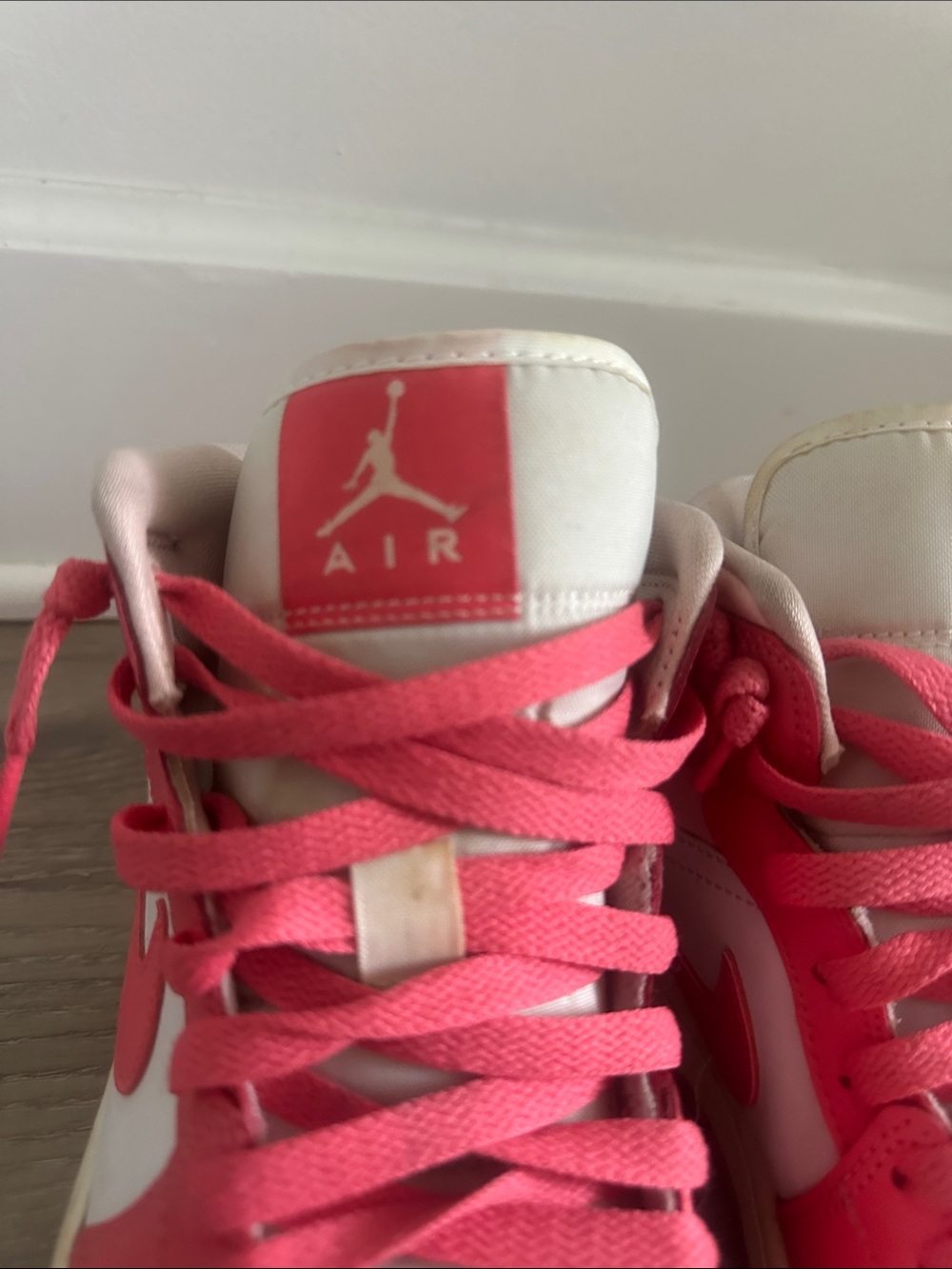 Nike Women's Air Jordan 1 Mid Strawberries and Cream Sneakers - Picture 4 of 12
